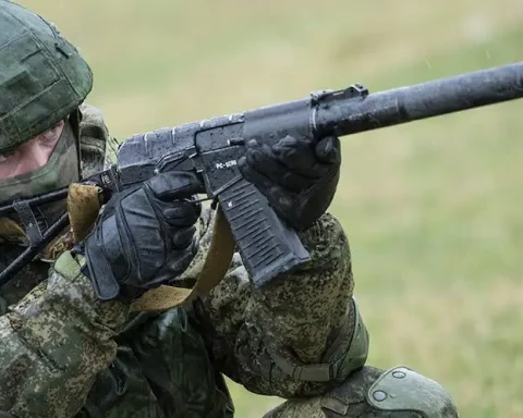 Russian soldier with AS VAL