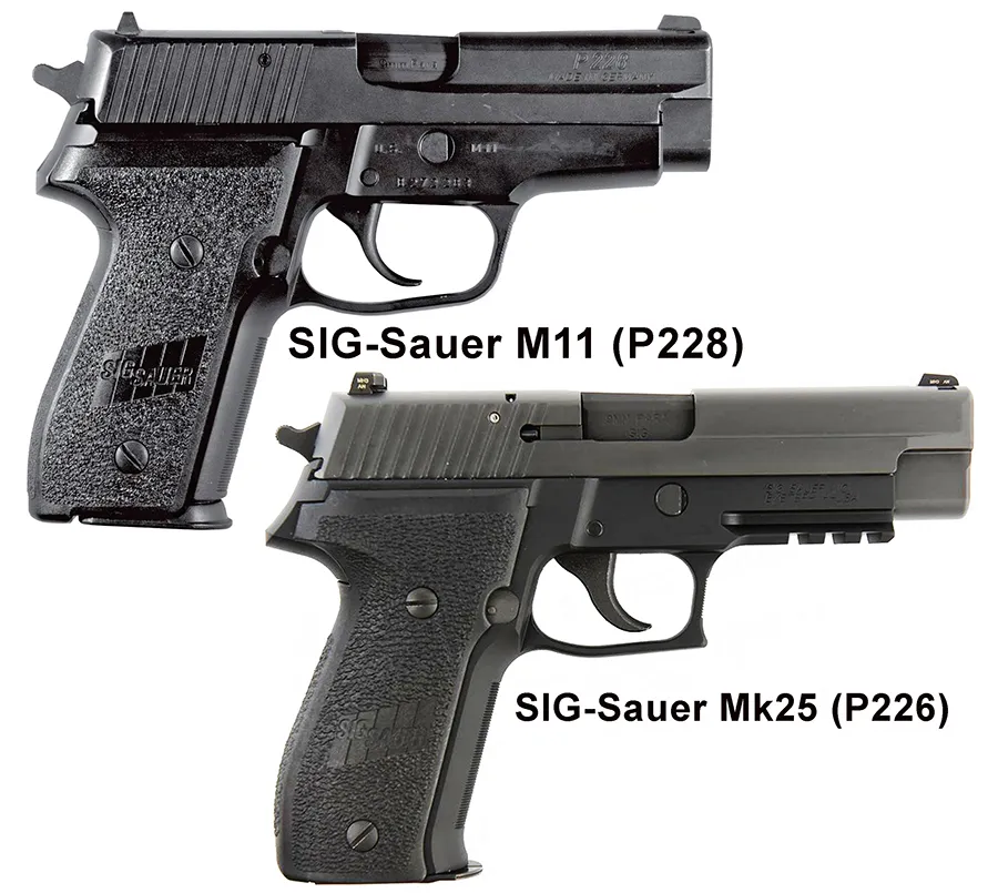 SIG Sauer P228 and SIG Sauer P226 comparison