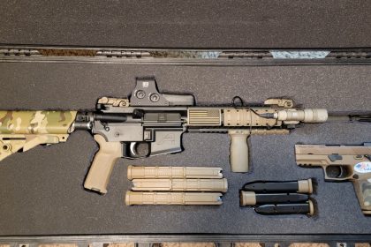 Sig Sauer SIG 516 and MK 18 in the box