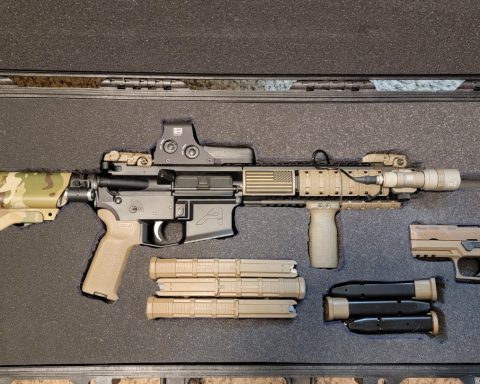 Sig Sauer SIG 516 and MK 18 in the box