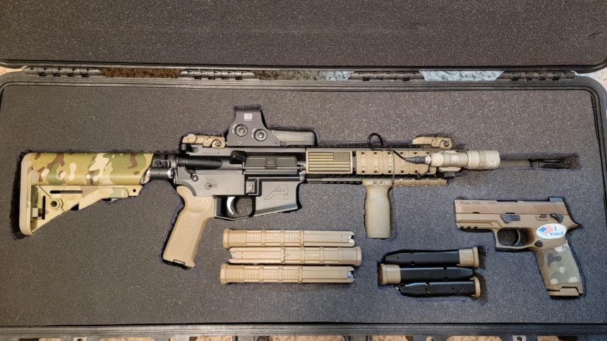 Sig Sauer SIG 516 and MK 18 in the box