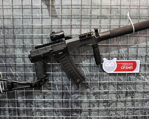 SR-3MP equipped with an optical sight and suppressor