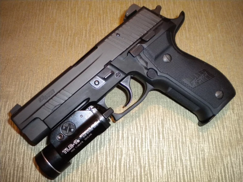 Sig Sauer M11 with TLR-1 flashlight attached