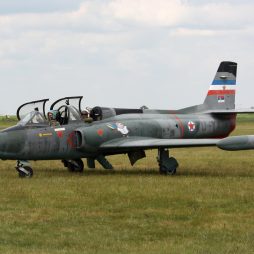 Airshow on Čenej airport, Novi Sad. In middle of the picture is G-2 Galeb with registration YU-YAB