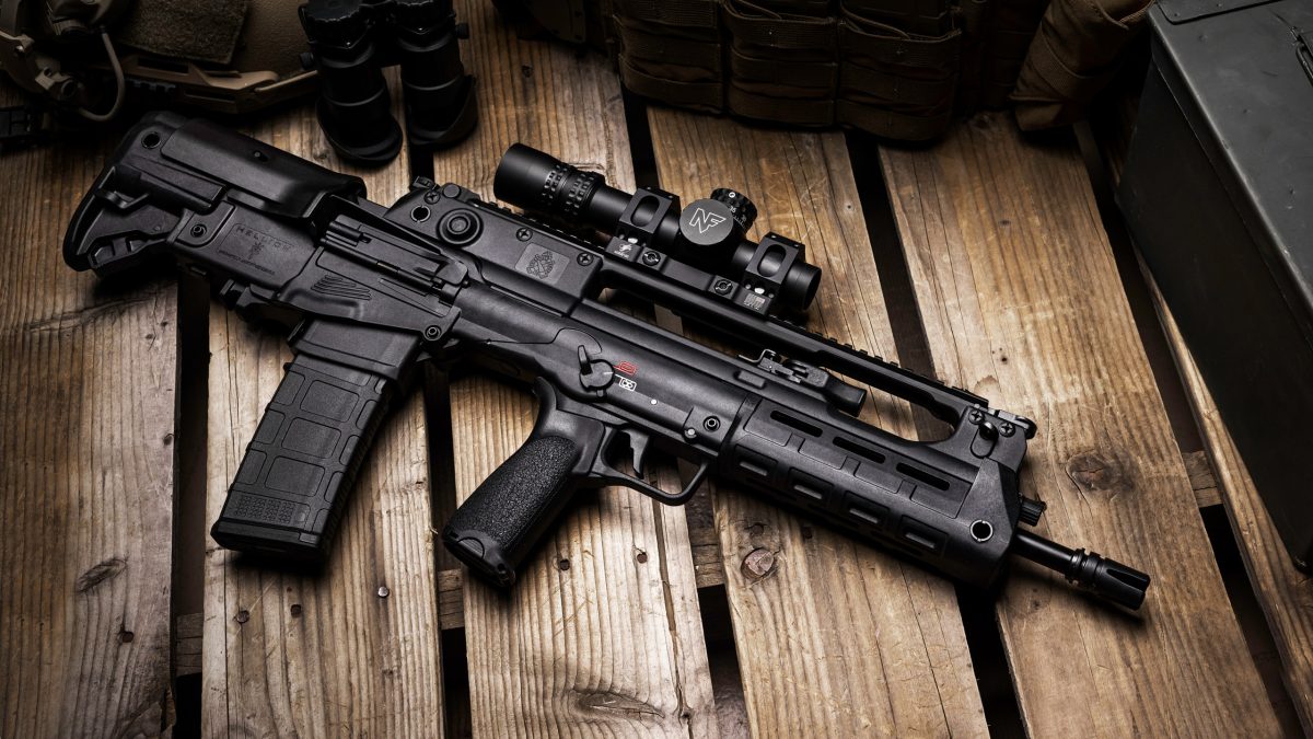 Springfield Armory Hellion Bullpup rifle chambered in 5.56mm