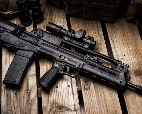 Springfield Armory Hellion Bullpup rifle chambered in 5.56mm