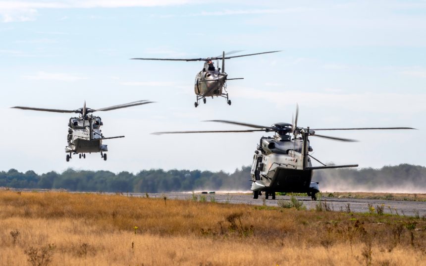 Helicopters during Storm Tide 2022 exercise