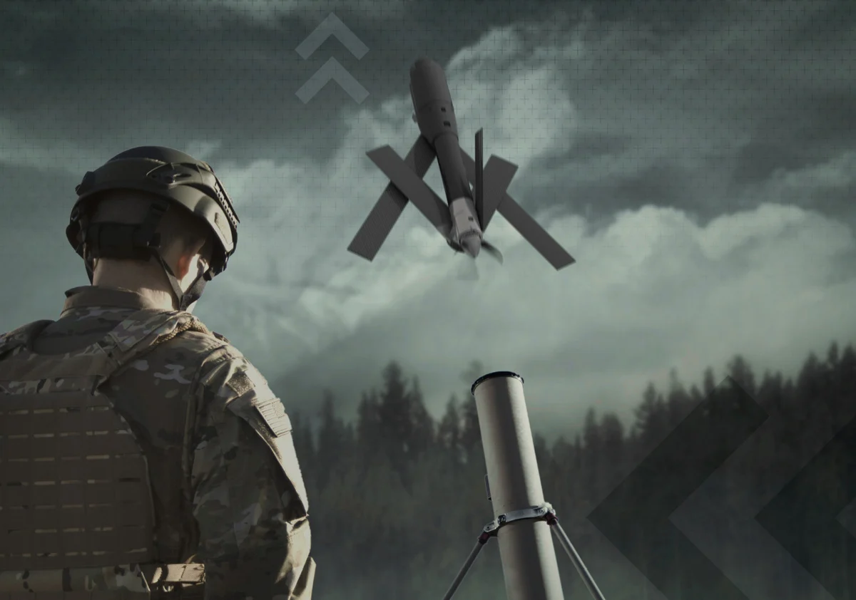AeroVironment Switchblade 600 during the launch animation
