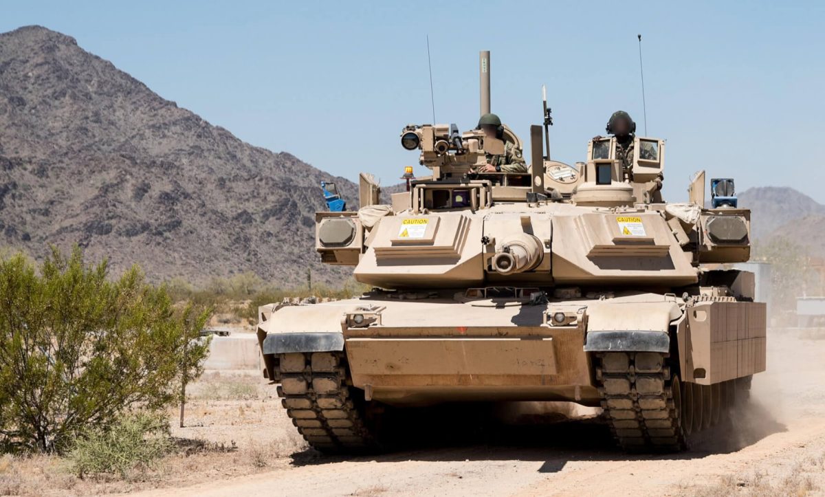 Trophy Active Protection System installed on a Merkava IV tank